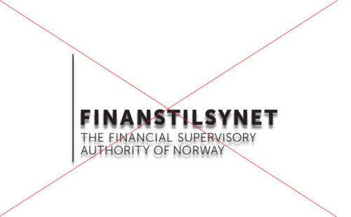 Finanstilsynets logo skal ikke tillegges skygger