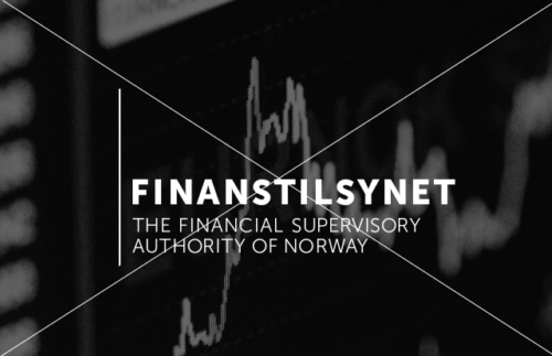 Finanstilsynets logo skal ikke settes på urolig bakgrunn.